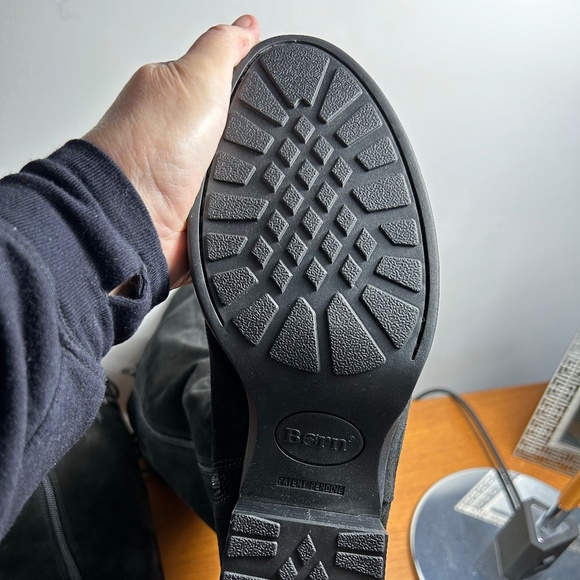 New Stunning Born Black Suede Tall Boots - Picture 9 of 12